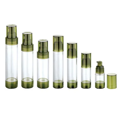 Round Plastic Airless Bottle with 120mL/100mL/80mL/60mL/50mL/30mL/15mL