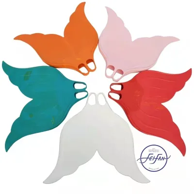 JW-774 Australia Professional Mermaid Monofin for Training Soft Rubber Swimming Fins for Swim Training