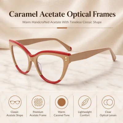 Wholesale Handmade Eyewear Women Computer Glasses Frame High Quality Optical Cat Eye Eyeglasses Frames