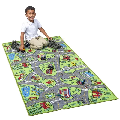 Factory-produced Reversible Soft Waterproof Play Mat for Kids Puzzle-printed Carpet for Home Living Room Beach Leisure Use Child