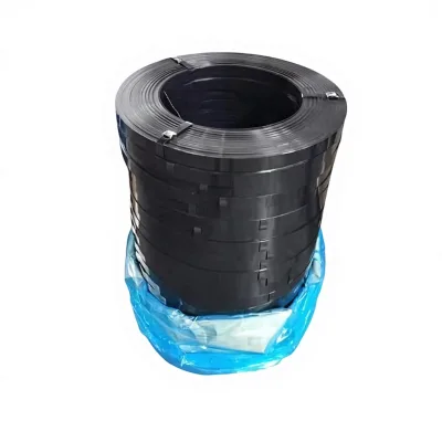 Professional Factory Packing Material Black Painted Q235B Grade Steel Strip Ribbon 0.8*32mm Fanghua Brand GB Standard Strapping