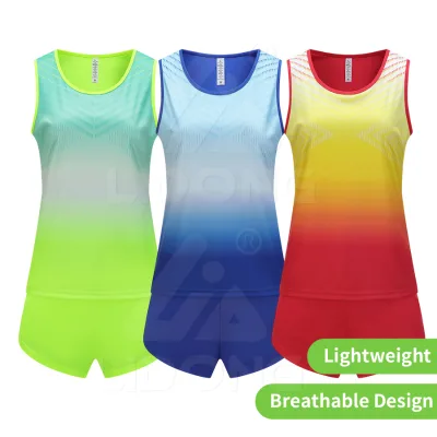 Quick-Drying Custom Printed Track Field Sports Training Clothing for Men Women Students-for Sprint Marathon Running Physical