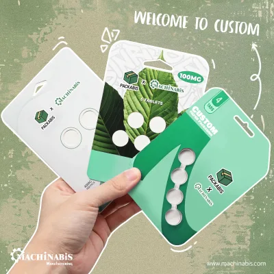 Custom Blister Pack Packaging for Capsule Pill Recyclable Blister Paper