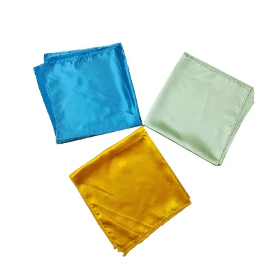 High Quality Martial Arts Knife Colored Cloth Decorations Glossy Performance Wushu Sword Silk