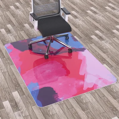 2024 Hot Selling Chair Protective Customized Floor Logo Chair Mat PVC Modern Machine MADE Floor Protector