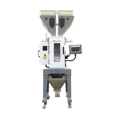 Touch Screen Controlled Plastic Mixer for Packaging and Plastic Industries Weighing and Mixing Features
