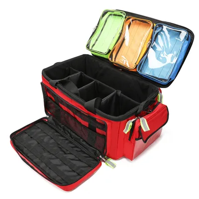 Hot High Quality Selling Medical Equipment First Aid Kit Set Trauma Medical Trolley Bag