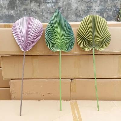 PU Leaf Simulation Leaf Artificial Palm Leaves for Home Wedding Party Decoration
