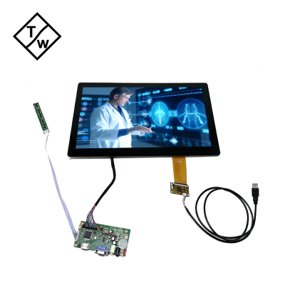 TOPWILLING OEM 10.1"12.5"13.3"15.6"17.3"18.5" Projected Capacitive Touch Screen Frameless LCD Touch Display