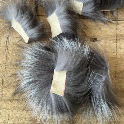 Silver Fox Real Fur Cat Funny Pet Dress up Ears Hat Dog Cute Funny Headwear Pet Supplies