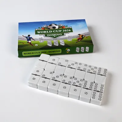2026 Football Domino Set Soccer Team Design Game Toy for Kids Adults Family Party Sport Collectible Gift