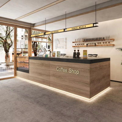 Modern High Quality Drink Wine Bar Counter Table Design Restaurant Coffee Shop Bar Counters