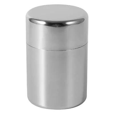 Stainless Steel Tea Tins Canister Can with Airtight Double Lids for Tea Coffee Sugar Storage Sealed Against Moisture With Lid