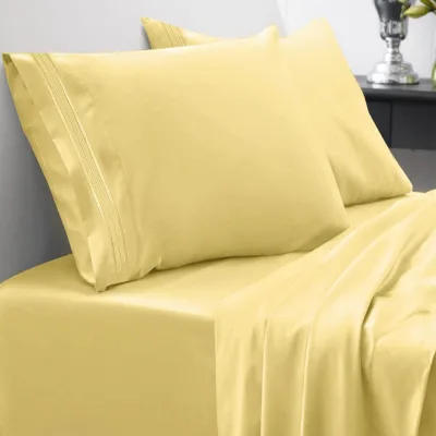 Hotel Textile Luxury Soft Microfiber Bedding Sheet 1800 Count Deep Pocket 4 Piece Hotel Bed Sheet Set for Hotel Use