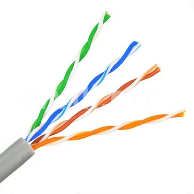 CAT5 CAT 5E Twisted Pair Network Cable XLPE Insulation PVC Sheath 305m/1000ft Length Copper Conductor Aluminum Foil Shield Cable
