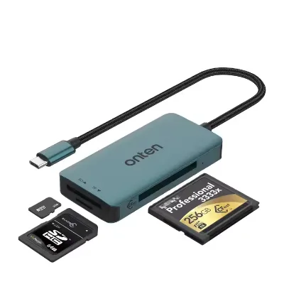 High-Speed 3-in-1 Type-C Card Reader Universal CFast 2.0  TF SD External Installation for Efficient Memory Storage