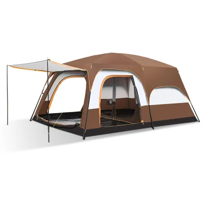 Camping Tent High Quality 8-12 Person Four-Season Double Layer Oxford Fabric