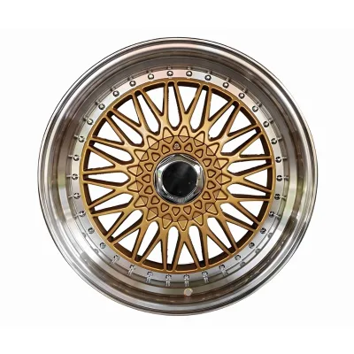 Mesh Design 18x8.5 Inch PCD 5x113/5x120 Aluminum Alloy Wheels Gold 10 Holes Passenger Car Rims ET35mm
