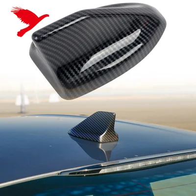 For Ford Mustang 2024-2026 Antenna Roof Shark Fin Cover Decoration ABS Carbon Fiber Style Not Fit Fastback Car Accessories