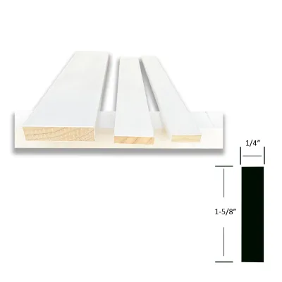 Hechang Lattice Moulding Contemporary Design Hotel Use Durable Eco-Friendly White Primed Painted Wood Skirting