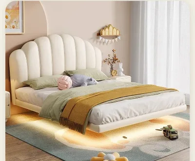 Modern Luxury French Style King Size and Queen Size Girl Style Leather Bed