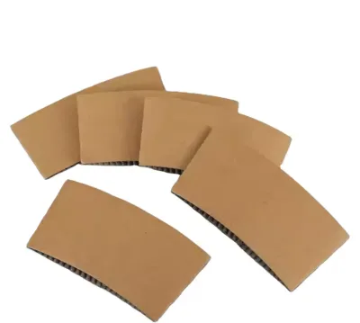 Custom Size Print logo Eco Friendly Recycled Paper Cup Sleeve Recyclable Material