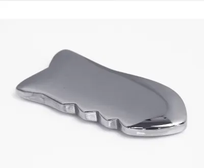 Laser Logo Natural Energy Stone Fish Shape Terahertz Guasha Facial Massager Beauty Tool for Body Massage
