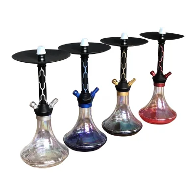 Portable Glass Arabic Traditional Shisha Hookah with 2 Hoses Durable & Eco-Friendly Travel-Friendly