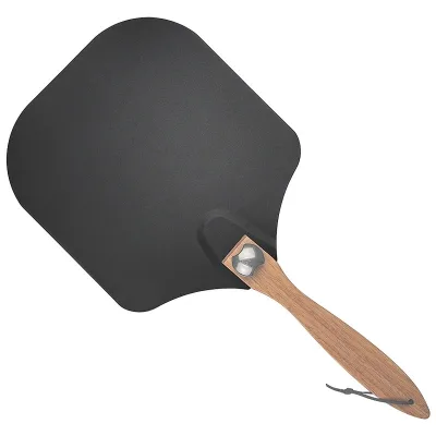 Pizza Shovel Aluminum Shovel Folding Wooden Handle 12 Inch Baking Transfer Pizza Set Shovel
