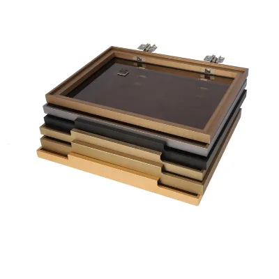 Cheap Price Glass Front Extruded square Aluminum Cabinet Door Frame with Integrated Handle