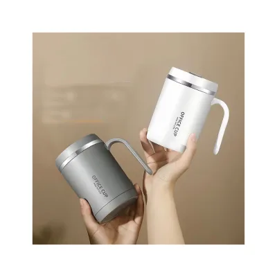 Factory Wholesale Custom Thermal Portable Double Wall Popular Life Insulation Stainless Steel Vacuum Cup With Handle