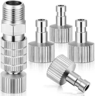 Quick Release Disconnect Coupler for Airbrush 1/8 In. BSP Male and Female Hose Connections Paint and Airbrush Compressor Brand