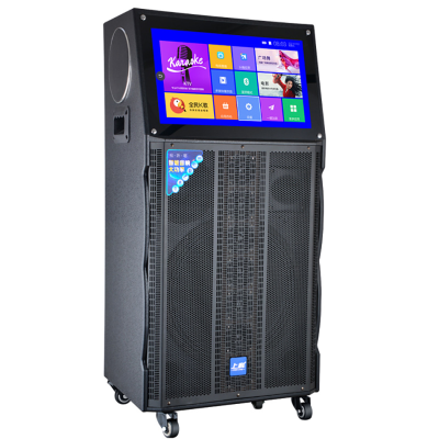 Outdoor Karaoke Bluetooth Audio Machine Square Dance Sound with Display K-song High-power