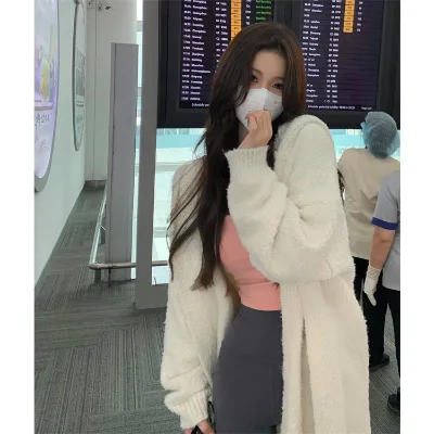 Factory Price Ladies Sweater for Winter Cardigans Korean Style Fashion Baggy Custom Cardigan Sweater Women 2023
