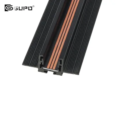 GUPO 10mm Ultra Slim 3-Wire Micro Track Rail Recessed Mount DC24V / DC48V Aluminum LED Track Profile