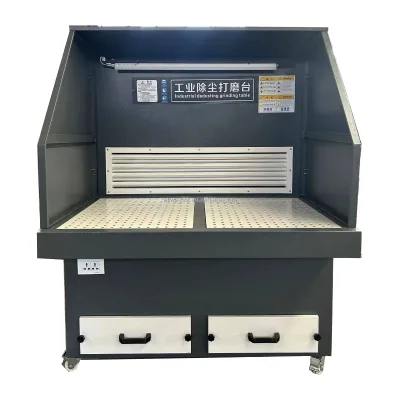 Red Color Industrial Dedusting Grinding Bench