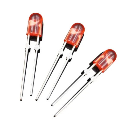 346 Oval Led Diffused Pink Color 5mm Dip LED Diode Without Flange