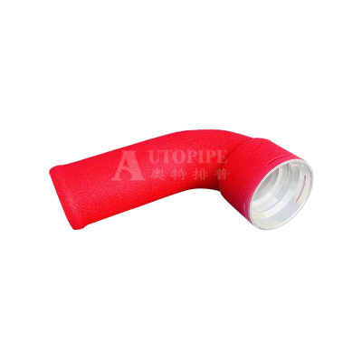 High Flow Red Intake Elbow Tube Inlet Air Hose  Aluminum Air Intake Pipe