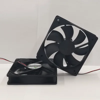 Custom DC12025 Waterproof High Wind Pressure 120x120x25mm Large Airflow PWM Ball Bearing Plastic Computer Case Fan Quiet