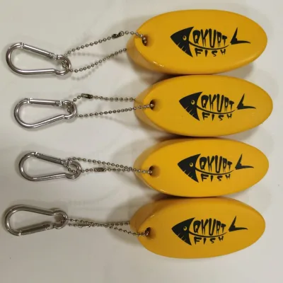 Floating Keychain for Boating, Floating Key Chains Glow in The Dark Shaped Foam Key Ring for Fishing Outdoor Water Sport