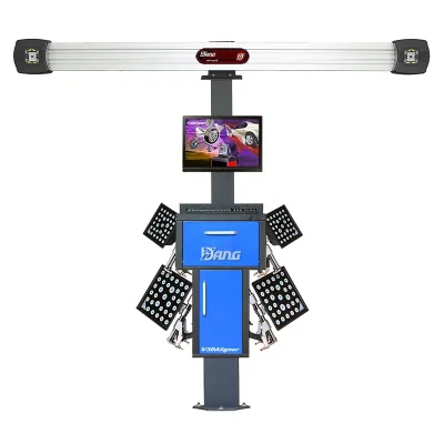 Economic Computerized Garage Wheel Alignment and Balancing Machine CE Approved in Wooden Package for Sale