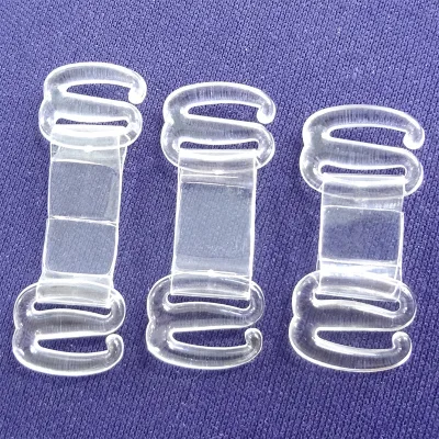 Custom Plastic clear Bra Strap Buckle Adjustable Ring Slider and Hook Accessory Adjuster
