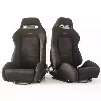 YLC Wholesale Small Size Red Embroidered Racing Car Seats Recaro Mugen Bucket Seats for Modified Cars