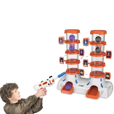 Shooting Game Toy Air Powered Toy Guns with Shooting Target Double Shot