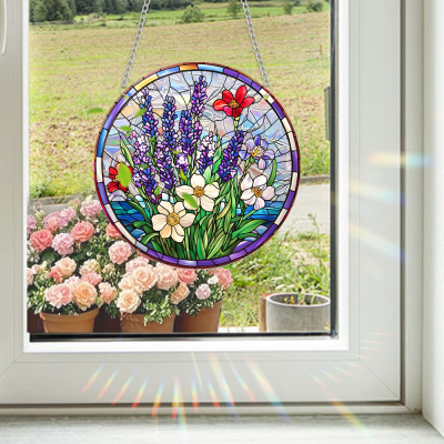 Rainbow Acrylic Color Rainbow Maker Sun Catcher for Home Garden Outdoor Handmade Window Decoration