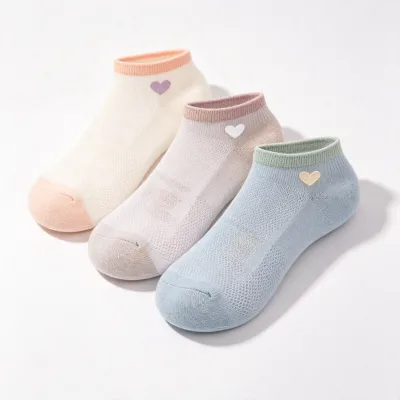 Lightweight 100 Cotton Short Ankle Socks Summer Women ODM Knitted Socks 39-42 Casual Fashion Socks