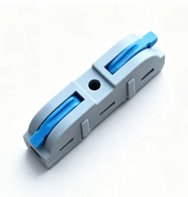 PCT-211 1 in 1 Out Lever Wire Connector Blue Quick Connect Electrical Splice Terminal Block for Wiring