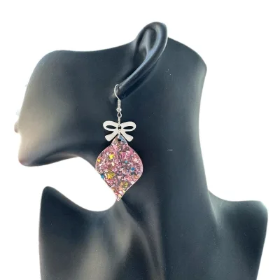 Trendy Women Jewelry Accessories Christmas Lights Creative Easter Earrings Fashion Colorful Funny Acrylic Dangle Earrings