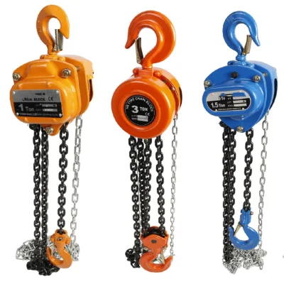 Factory Direct Price 2 Ton Hook Pulling Lifting Hoisting Manual Operated Chain Hoist