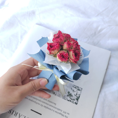 Wholesale Customization Mini Dried Flowers Rose Bouquet